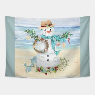 Coastal Christmas F Tapestry