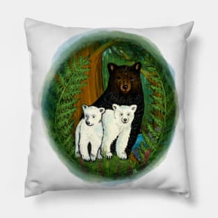 Spirit Bear Cubs Pillow