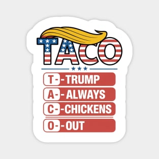 Trump-Always-Chickens-Out Magnet