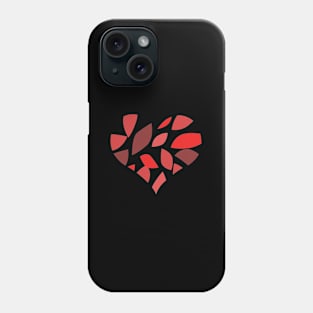 Heart Made of Scattered Leaves Phone Case