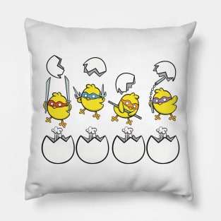 Ninja Chicks Pillow