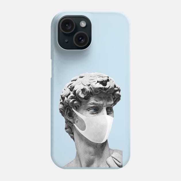 Statue of David in quarantine Phone Case by Closeddoor