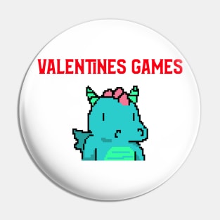 Video Games Funny Valentines Day Pin