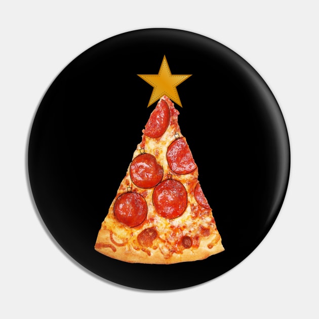 Pizza Slice Christmas Tree Pin by Skylane