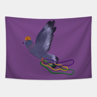 Paper Craft Mardi Gras Pigeon Tapestry