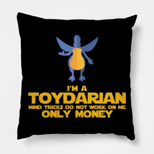 "I'm a Toydarian" Watto Minimalist Cartoon Pillow