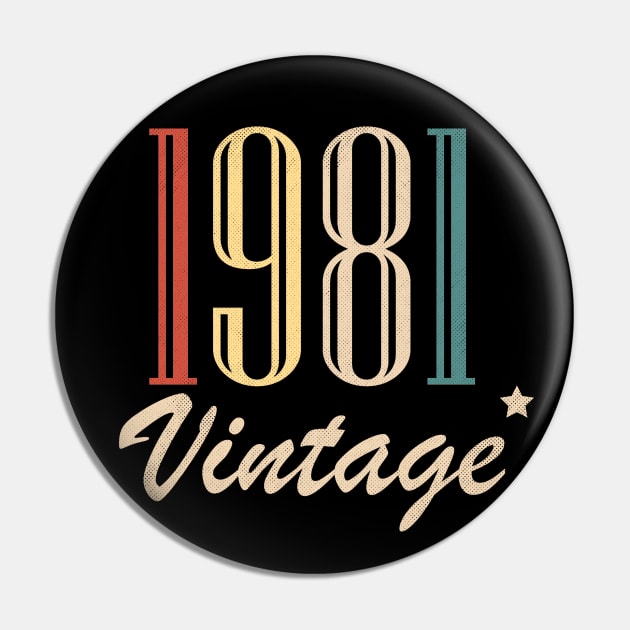 Vintage 1981 Pin by BizZo