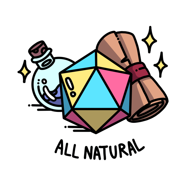 All Natural Pansexual DnD D20 by wobigon