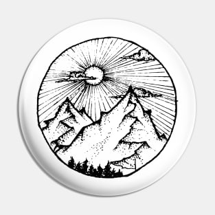 Mountain top Pin