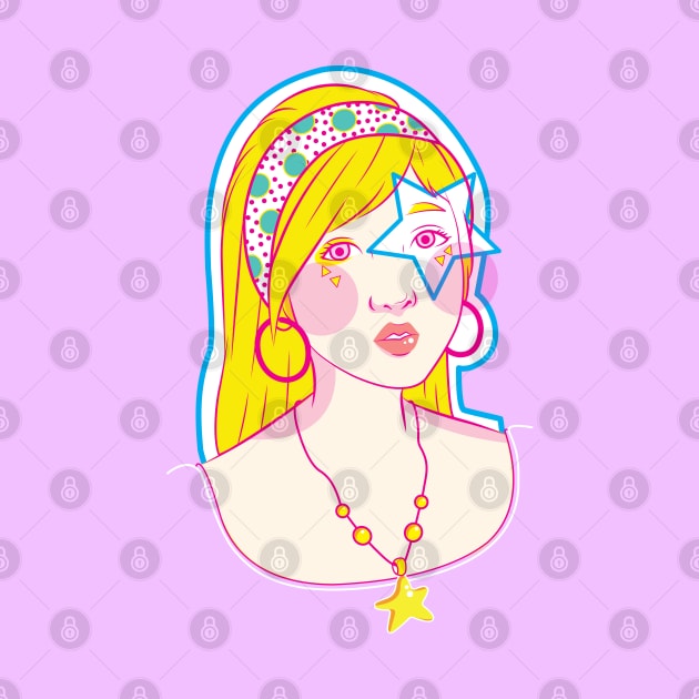 popart vintage girl by ayutiapus