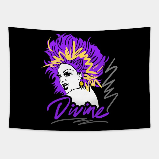 DIVINE 80S RETRO STYLE Tapestry by DISCO DISCO MX