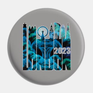 London Skyline 2023 - Wave of Kanagawa Pin