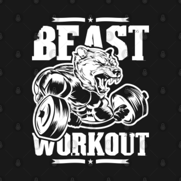 Bear Beast Workout Grizzly Bodybuilding Gym Fitness Power Lifting Heavy ...