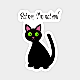 Cute Black Cat Magnet