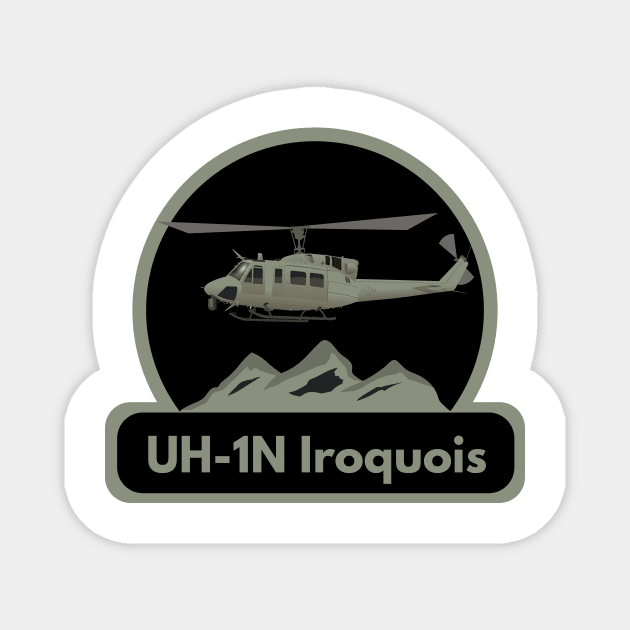 UH-1N Iroquois Helicopter Magnet by NorseTech