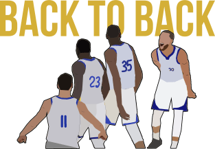 Golden State Warriors - Back 2 Back Magnet