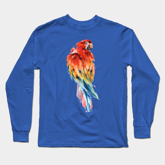 Parrot Watercolor Painting Bird Drawing Art Parrot Scarlet Macaw