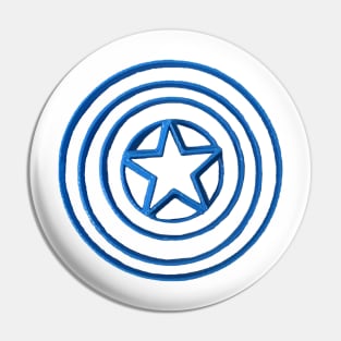 Captain America blue Pin