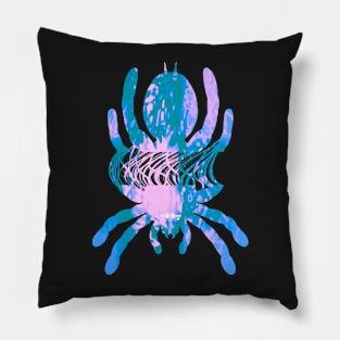 Tarantula Silhouette 54 (Tie Dye) Pillow