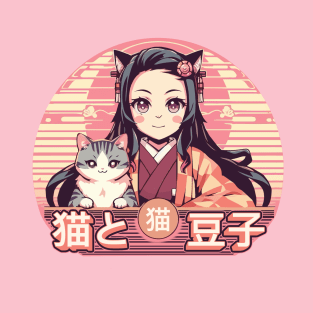 Nezuko and Neko T-Shirt