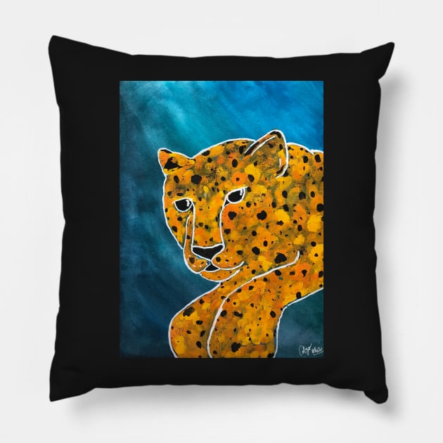 Leopard Prints Pillow by Colzo Art