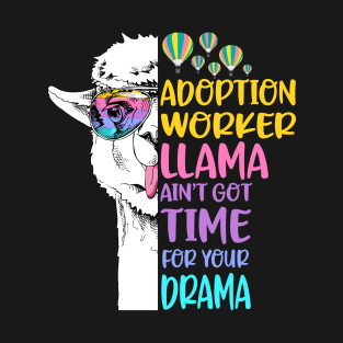 Adoption Worker Llama T-Shirt