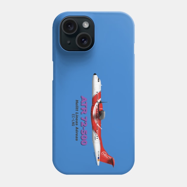 Avions de Transport Régional 72-500 - Helitt Líneas Aéreas Phone Case by TheArtofFlying