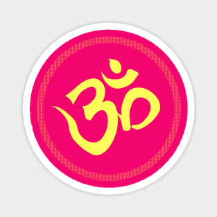 Spiritual Om Symbol Sacred Yoga Mantra Magnet