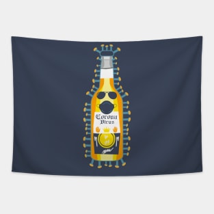 Corona (Beer) Virus Tapestry