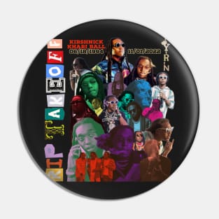 R.I.P. Takeoff (Kirshnick Khari Ball)  Migos Fan Collage Pin