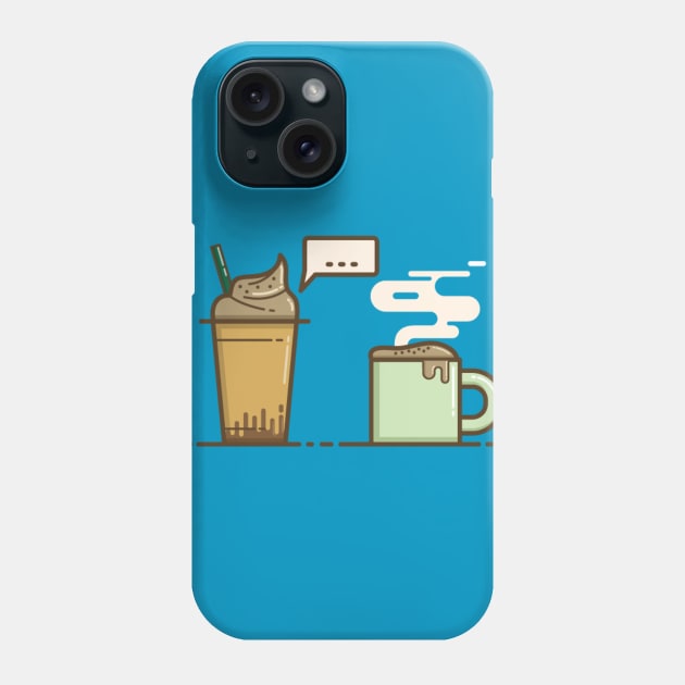 when cold meet hot Phone Case by Chandrastaman