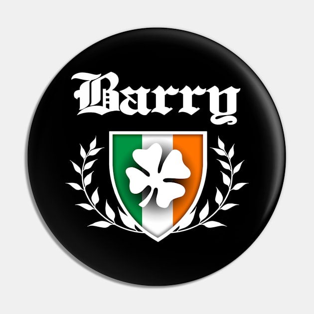 Barry Shamrock Crest Pin by robotface