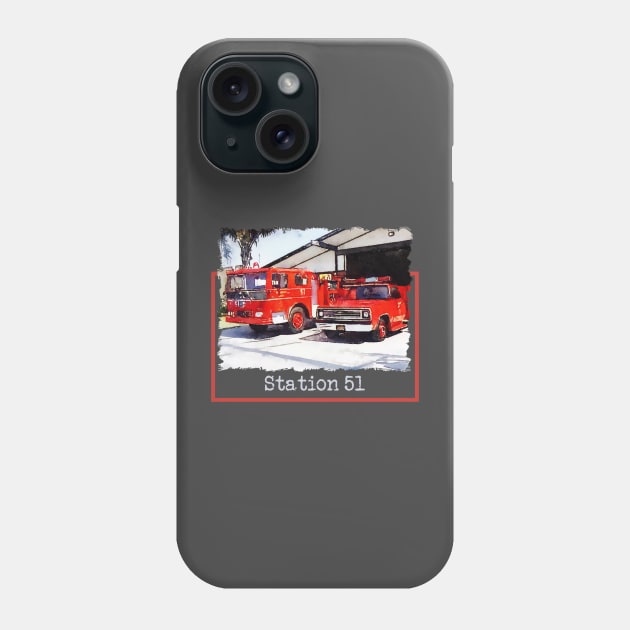 Station 51 Fire Department Phone Case by Neicey