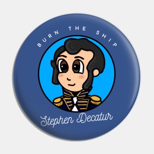 Patriot Portrait - Chibi Stephen Decatur 2 Pin