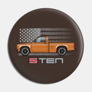 USA Orange Pin