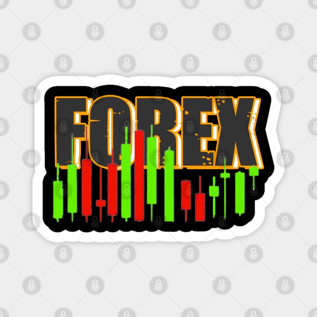 Forex Trading Candles Magnet by Proway Design