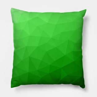 Light green gradient geometric mesh pattern bright triangles ombre Triangle Pillow