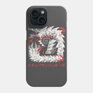 Monster Hunter World Iceborne Stygian Zinogre Kanji Icon Phone Case