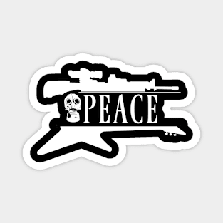 Two weapon for peace Magnet