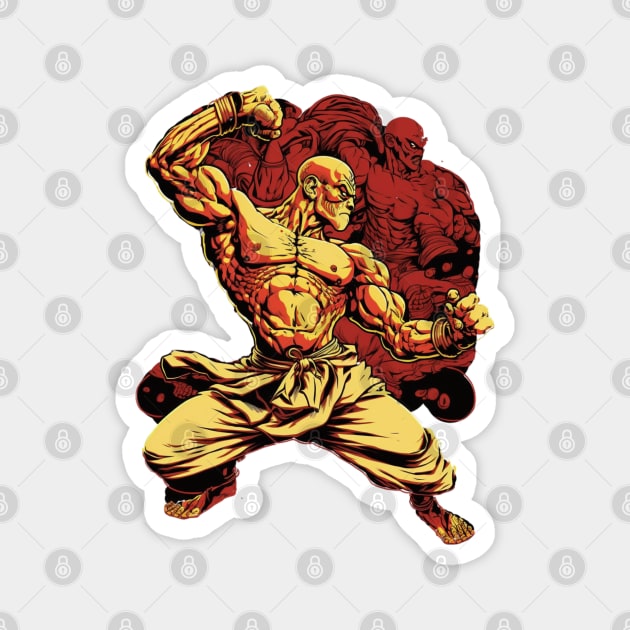 Dhalsim Street Fighter Design - Original Artwork Magnet by Labidabop