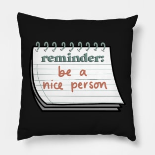 reminder note Pillow