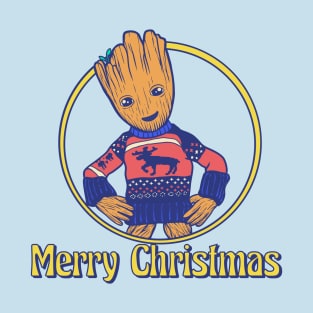 Baby Groot Christmas Tree Guardians Of The Galaxy T-Shirt