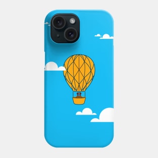 A teddy bear in the sky Phone Case