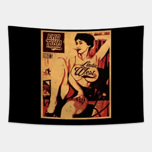 Vintage Erotic Magazine Tapestry