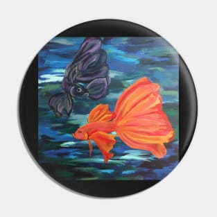 Twin Bettas Pin