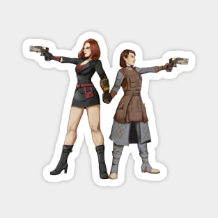 Beth & Odessa Hero Pose Magnet