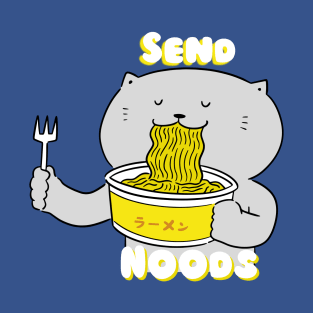 Send Noods Cute Cat T-Shirt