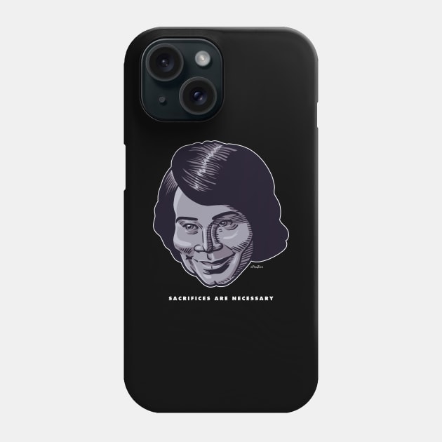 Sacrifices Are Necessary [black] Phone Case by Peter Katsanis Art