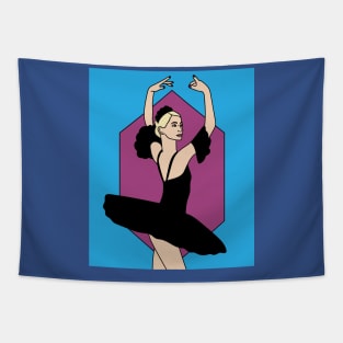 Dancing Ballerina Ballet Figures Tapestry