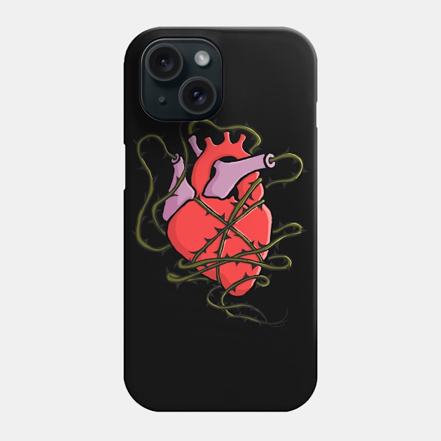 heart and thorns Phone Case by hamadani